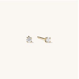 Mejuri 14K gold mini diamond studs